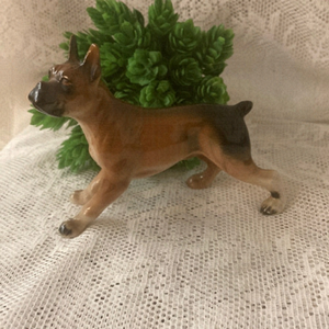 Vintage Boxer dog figurine. Made in Japan. Excellent condition